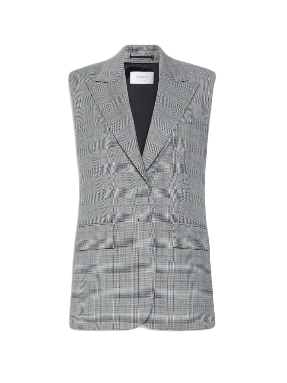 SPORTMAX `Abete` Vest 001 BIANCO NERO