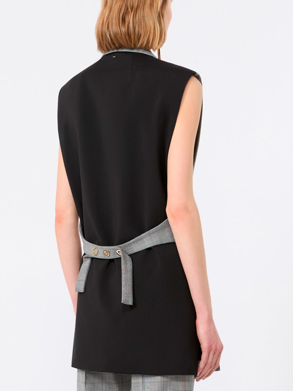 SPORTMAX `Abete` Vest 001 BIANCO NERO