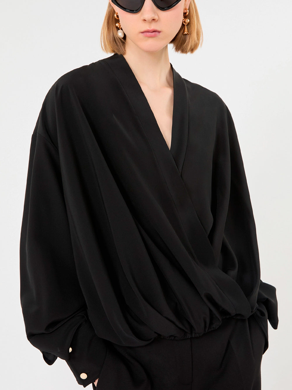SPORTMAX `Venere` Cape - 006 NERO