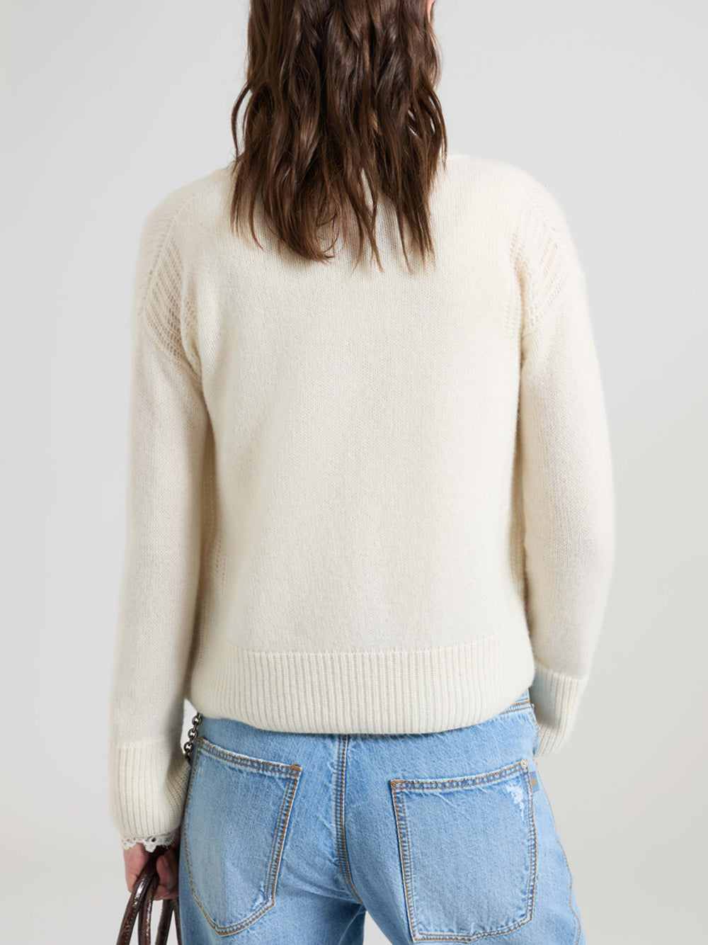ERMANNO SCERVINO Cardigan 14300 MARSHMALLOW