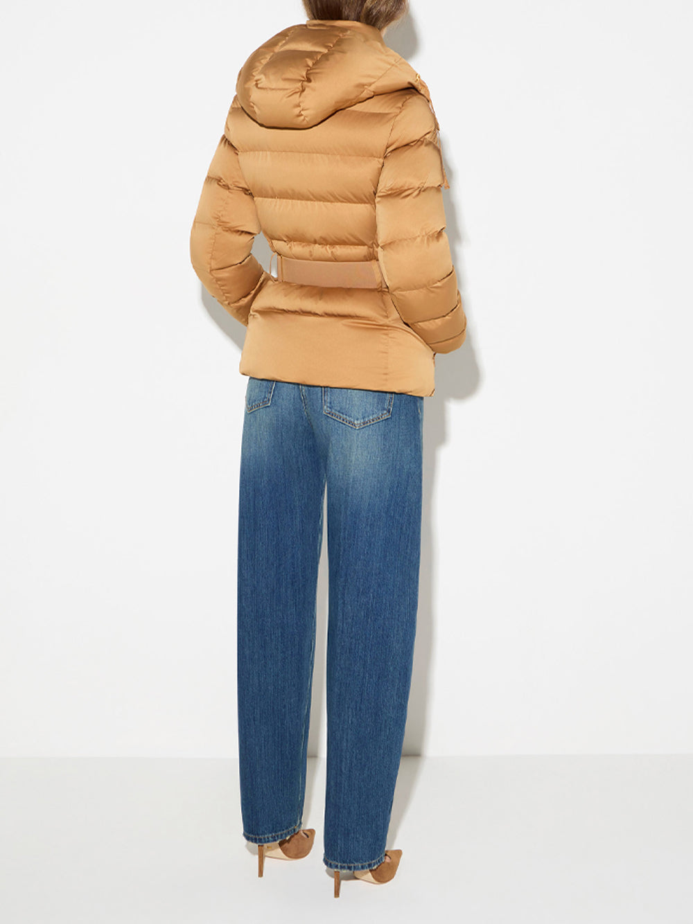 ELISABETTA FRANCHI Down Jacket In Voile Fabric - AI6 DAINO