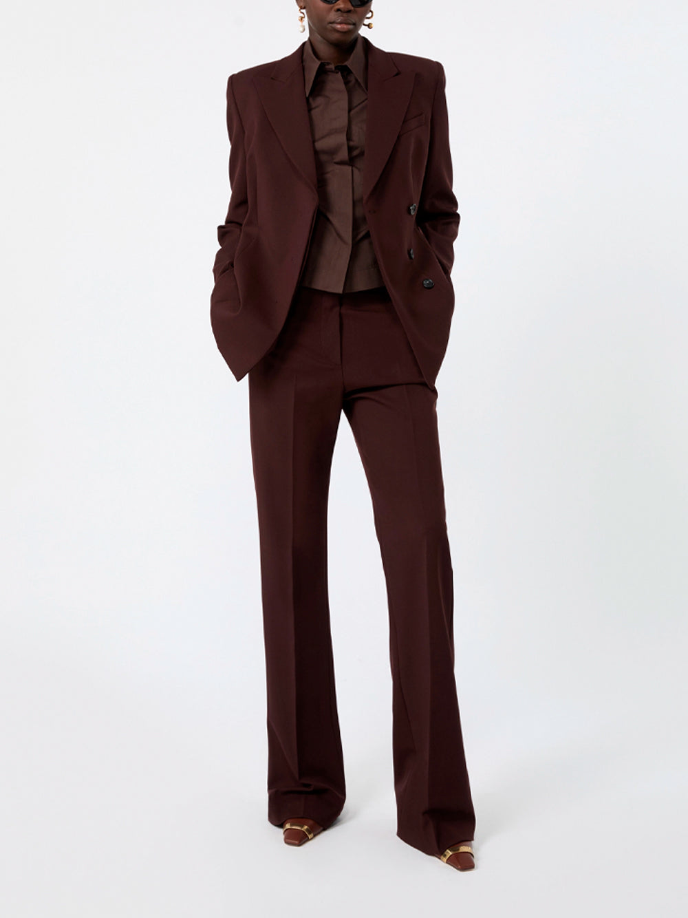 SPORTMAX `Ciocca` Jacket 003 PRUGNA
