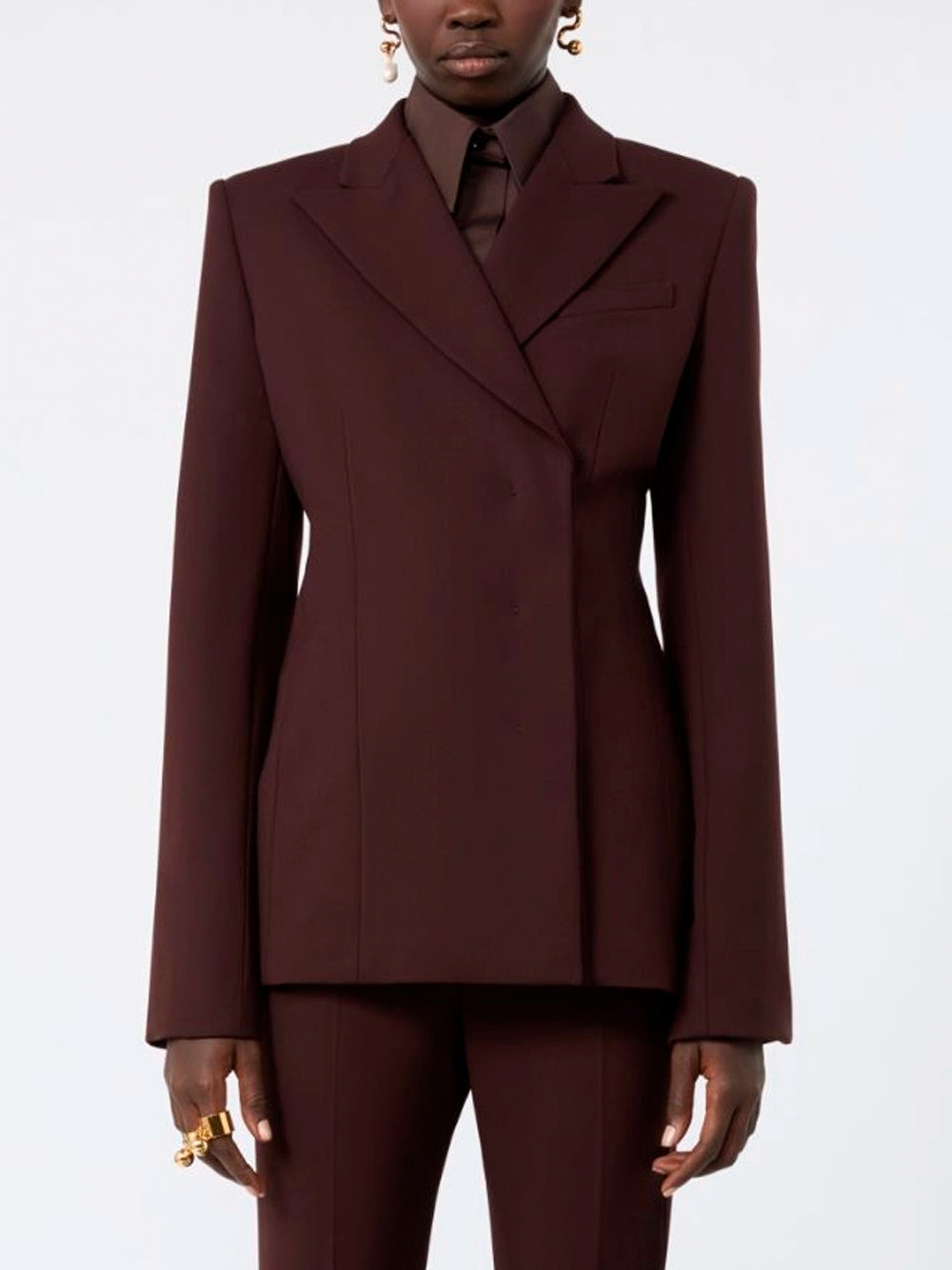 SPORTMAX `Ciocca` Jacket 003 PRUGNA