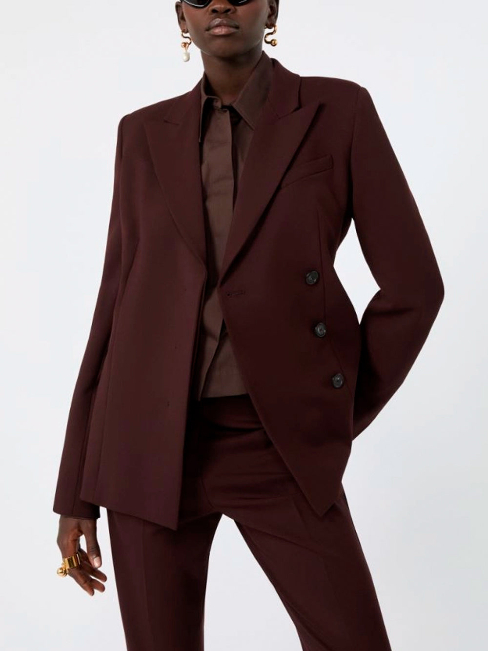 SPORTMAX `Ciocca` Jacket 003 PRUGNA