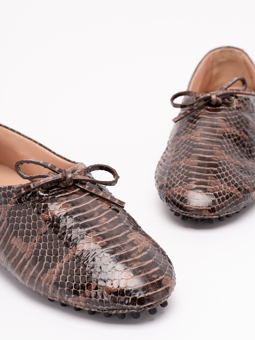 ALBERTA FERRETTI Ballet flat with a round toe and lugged sole. 0093 MARRONE