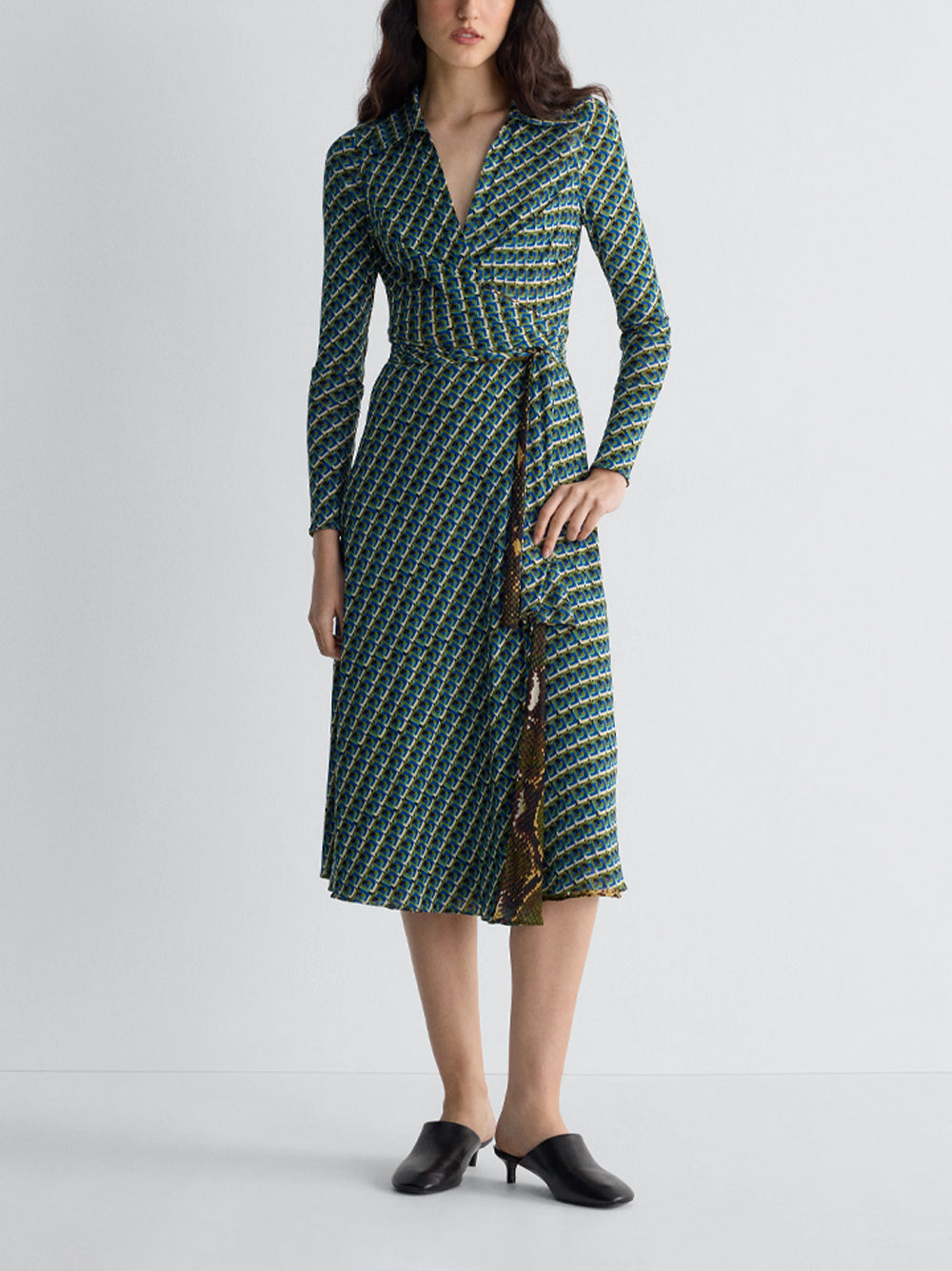 DIANE VON FURSTENBERG `Phoenix` Reversible Dress SPPTO SERPENTE CARAWAY