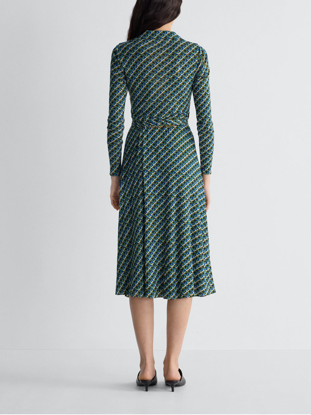 DIANE VON FURSTENBERG `Phoenix` Reversible Dress SPPTO SERPENTE CARAWAY