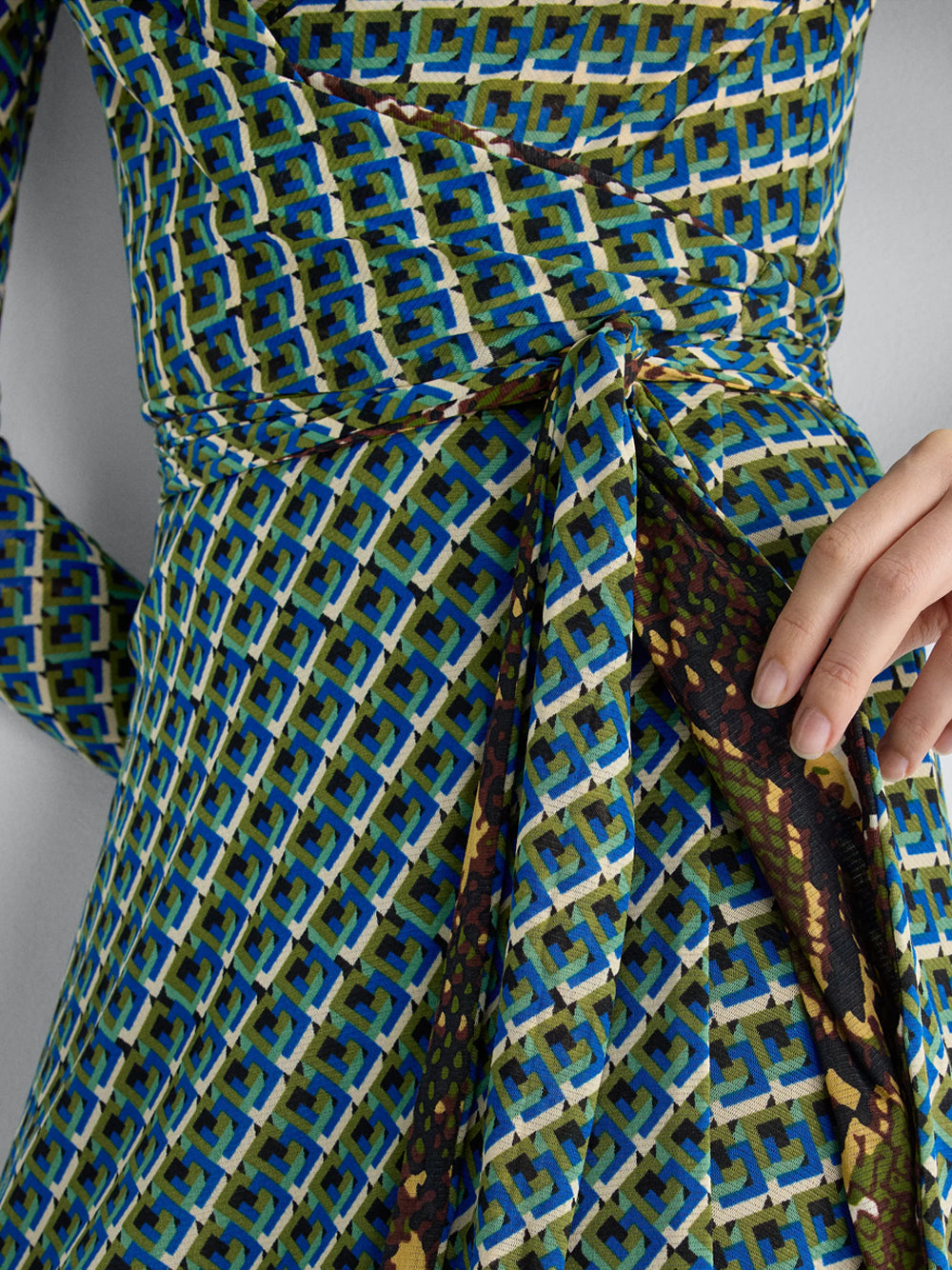 DIANE VON FURSTENBERG `Phoenix` Reversible Dress SPPTO SERPENTE CARAWAY