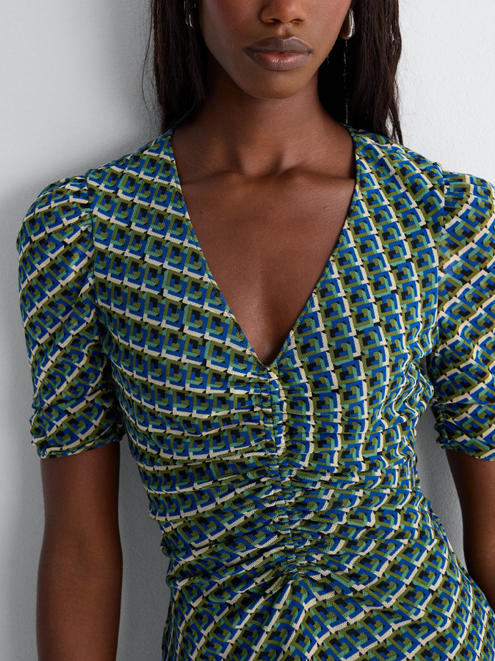DIANE VON FURSTENBERG `Koren` Reversible Dress SPPTO SERPENTE CARAWAY
