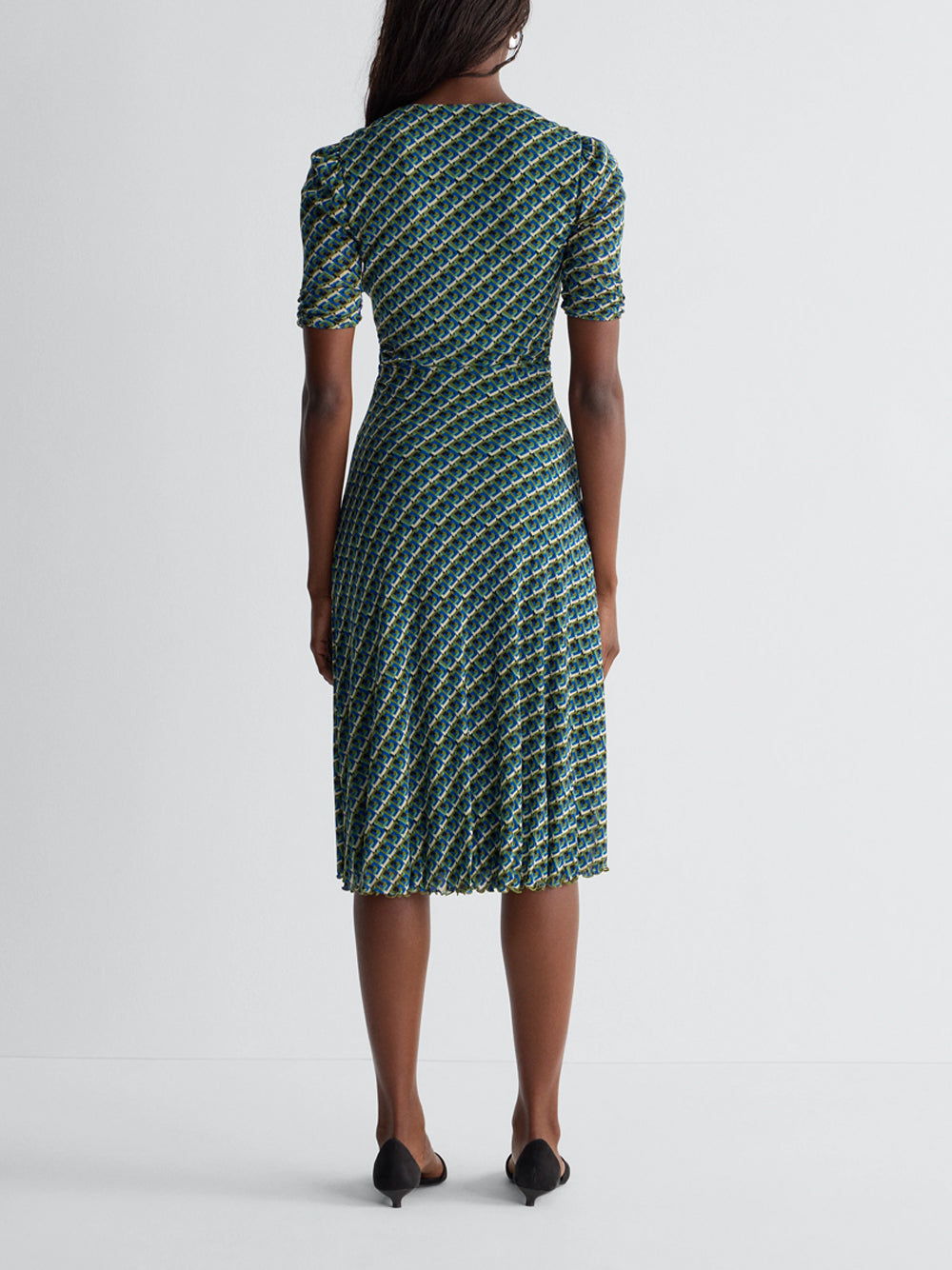 DIANE VON FURSTENBERG `Koren` Reversible Dress SPPTO SERPENTE CARAWAY