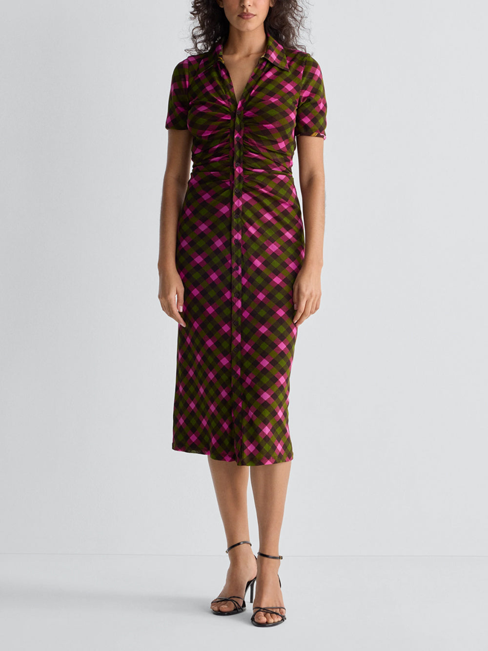 DIANE VON FURSTENBERG `Zoey` Reversible Dress HLHAS HIGHLAND FLING