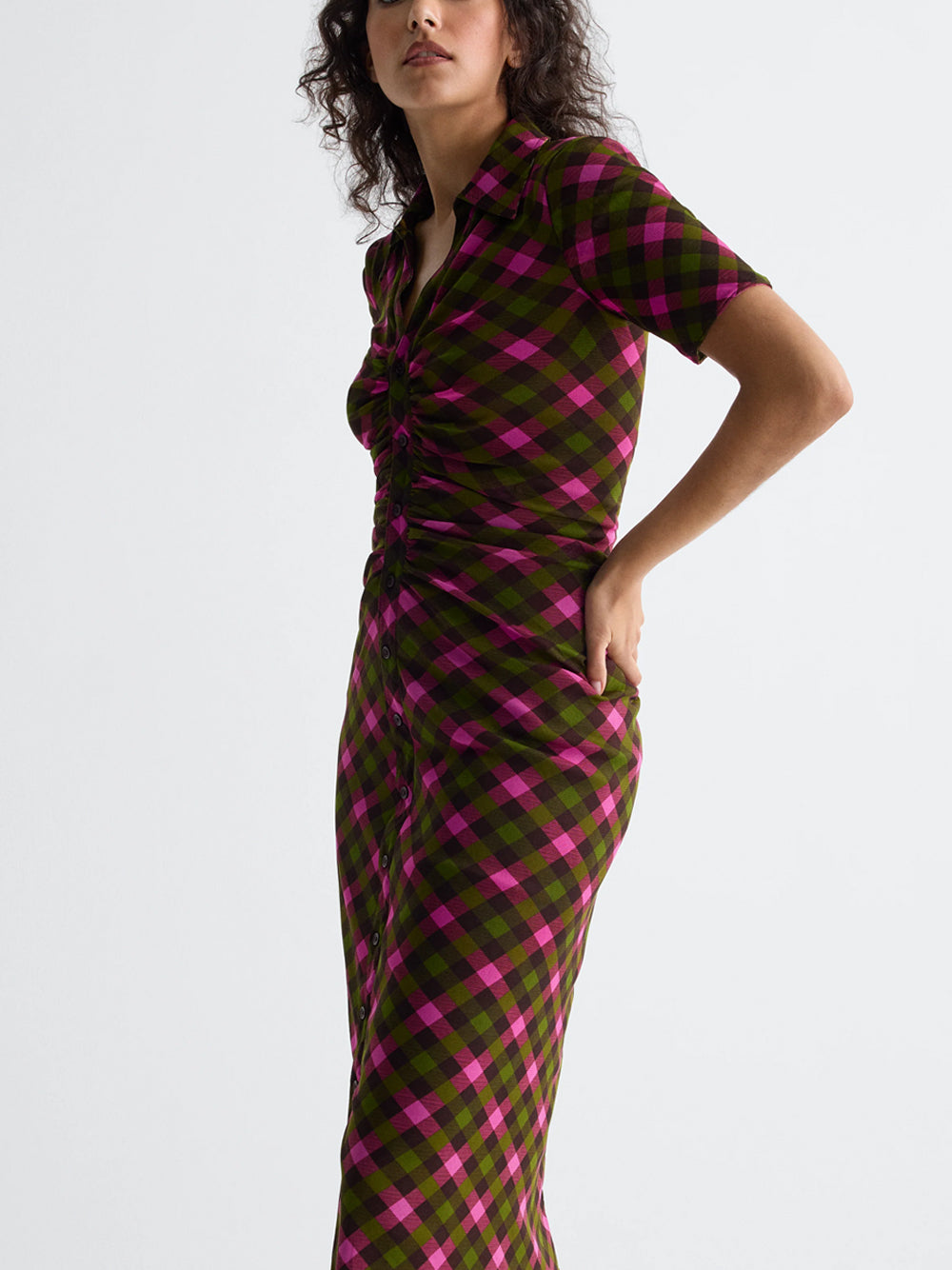 DIANE VON FURSTENBERG `Zoey` Reversible Dress HLHAS HIGHLAND FLING