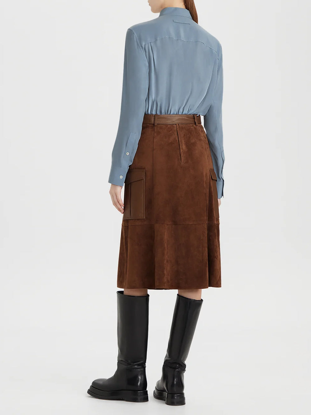PORTS 1961 Skirt 581 CHOCOLATE