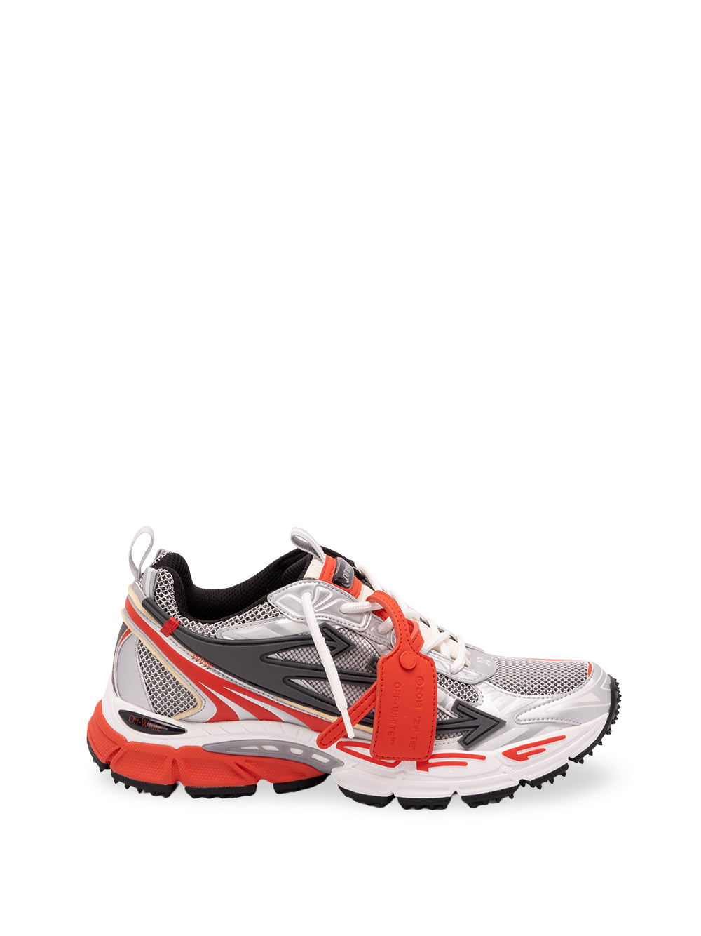 OFF WHITE `Ow Be Right Back` Sneakers 7609 GRAY/RED