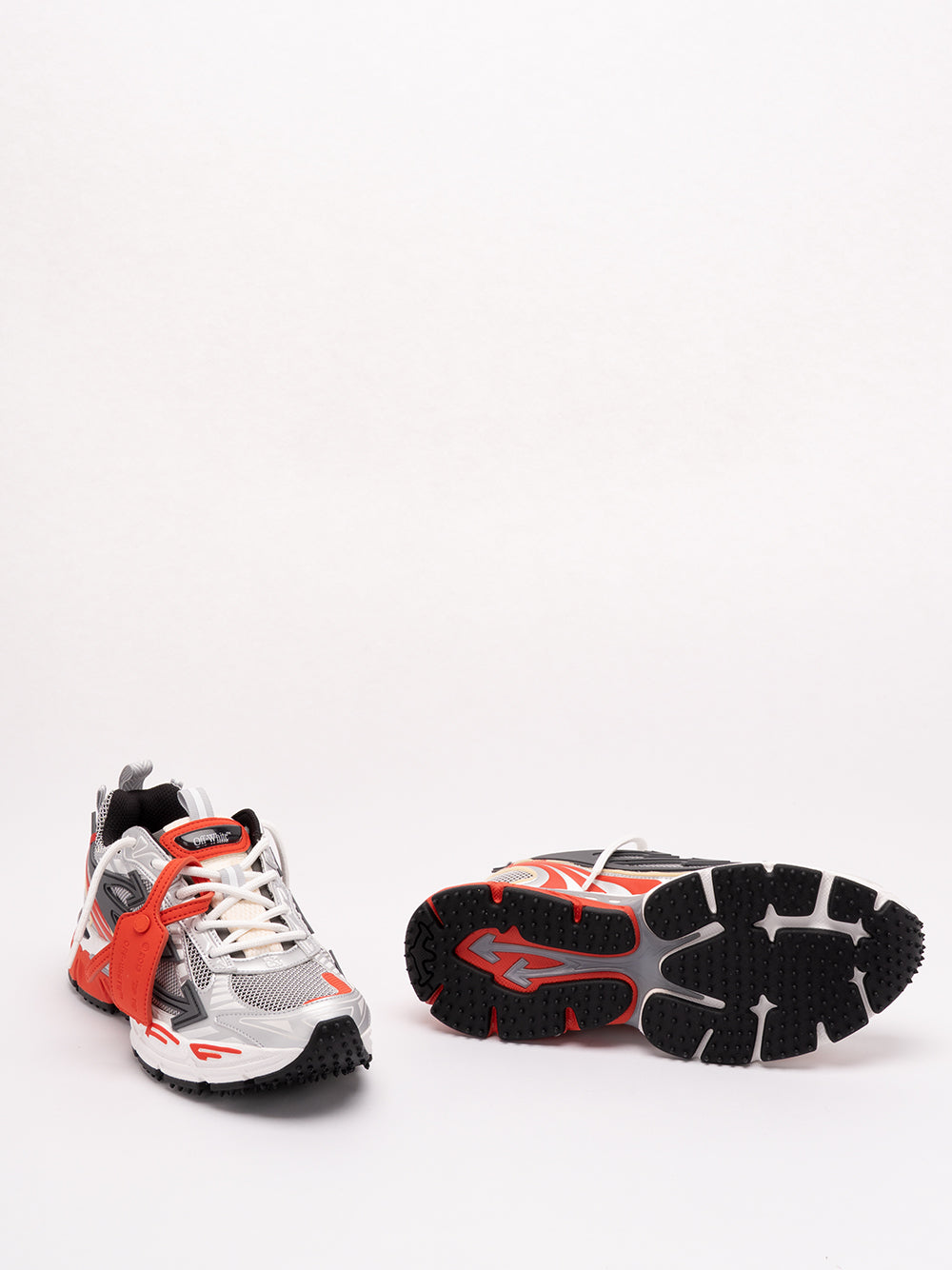 OFF WHITE `Ow Be Right Back` Sneakers 7609 GRAY/RED
