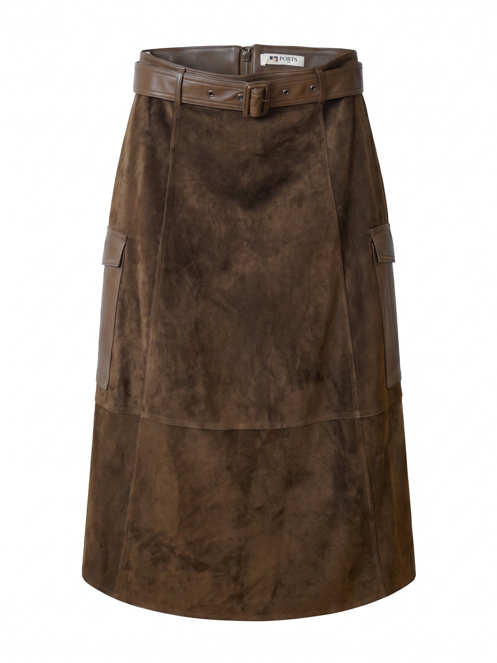 PORTS 1961 Skirt 581 CHOCOLATE