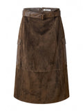 PORTS 1961 Skirt 581 CHOCOLATE