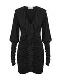 BLUMARINE Mini Dress 22222 BLACK