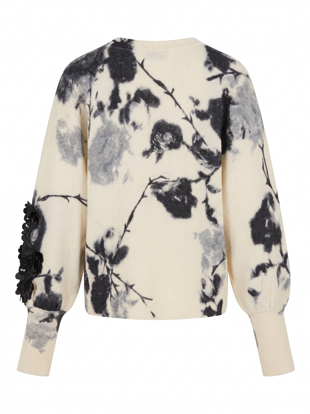 BLUMARINE Round Neck Sweater L9635 AMBERLIGHT/BLACK