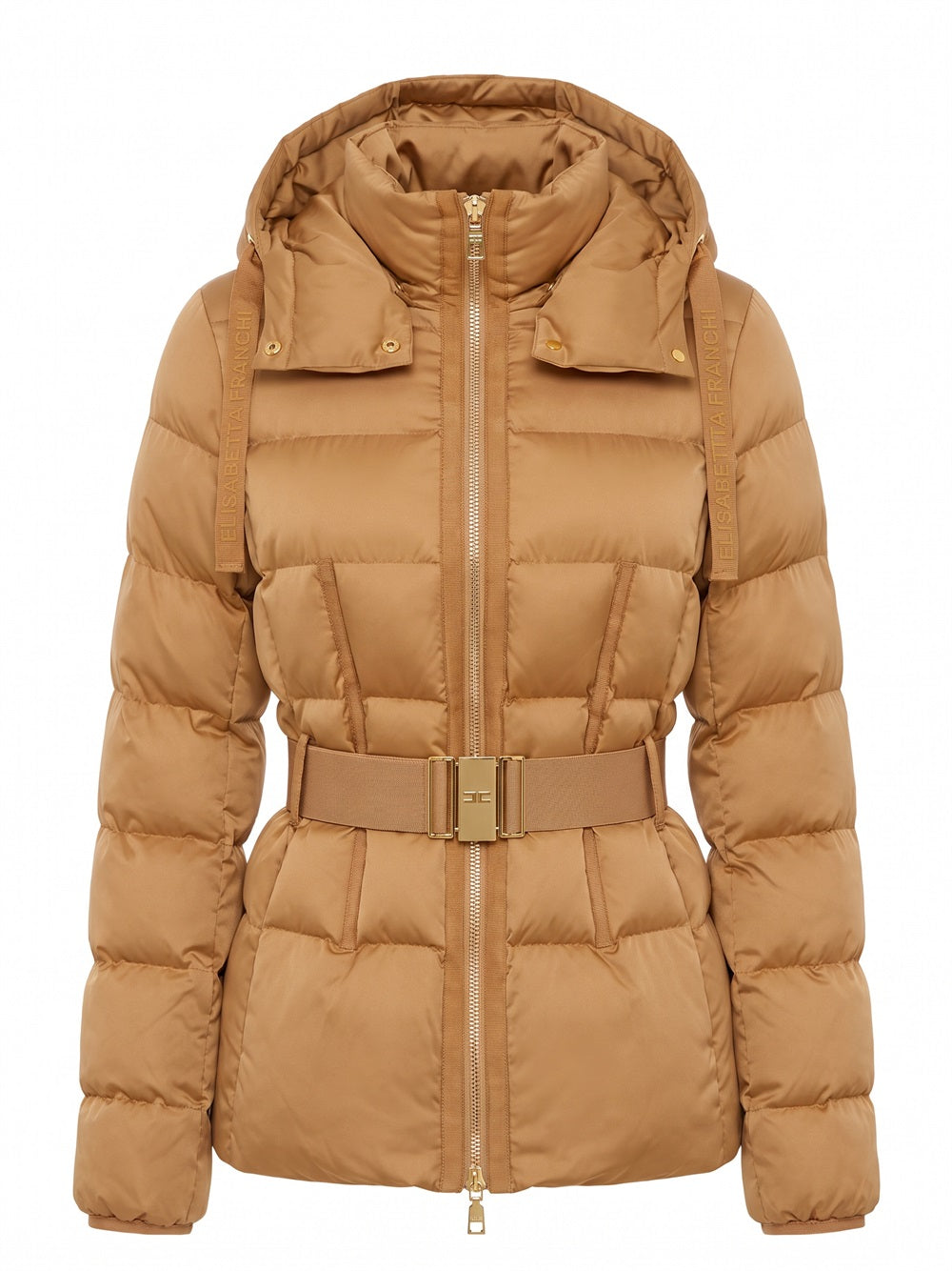 ELISABETTA FRANCHI Down Jacket In Voile Fabric - AI6 DAINO