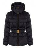 ELISABETTA FRANCHI Down Jacket In Voile Fabric - 110 NERO