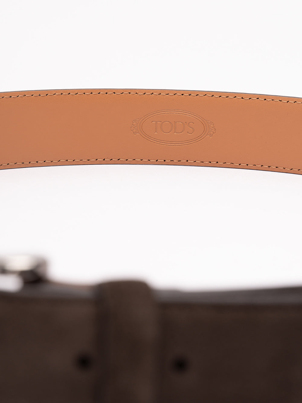 TOD`S Belt In Suede S800 TESTA DI MORO