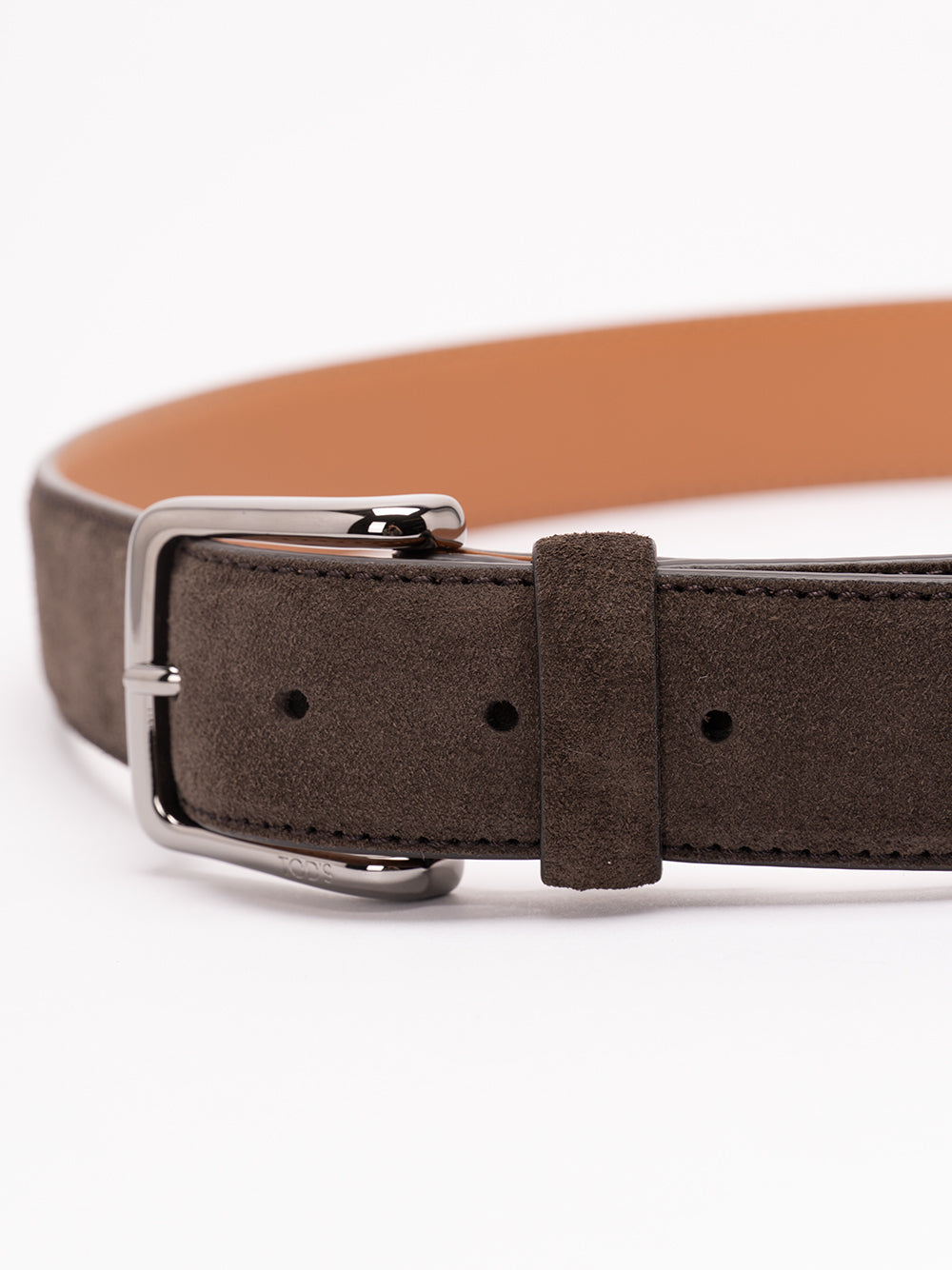 TOD`S Belt In Suede S800 TESTA DI MORO