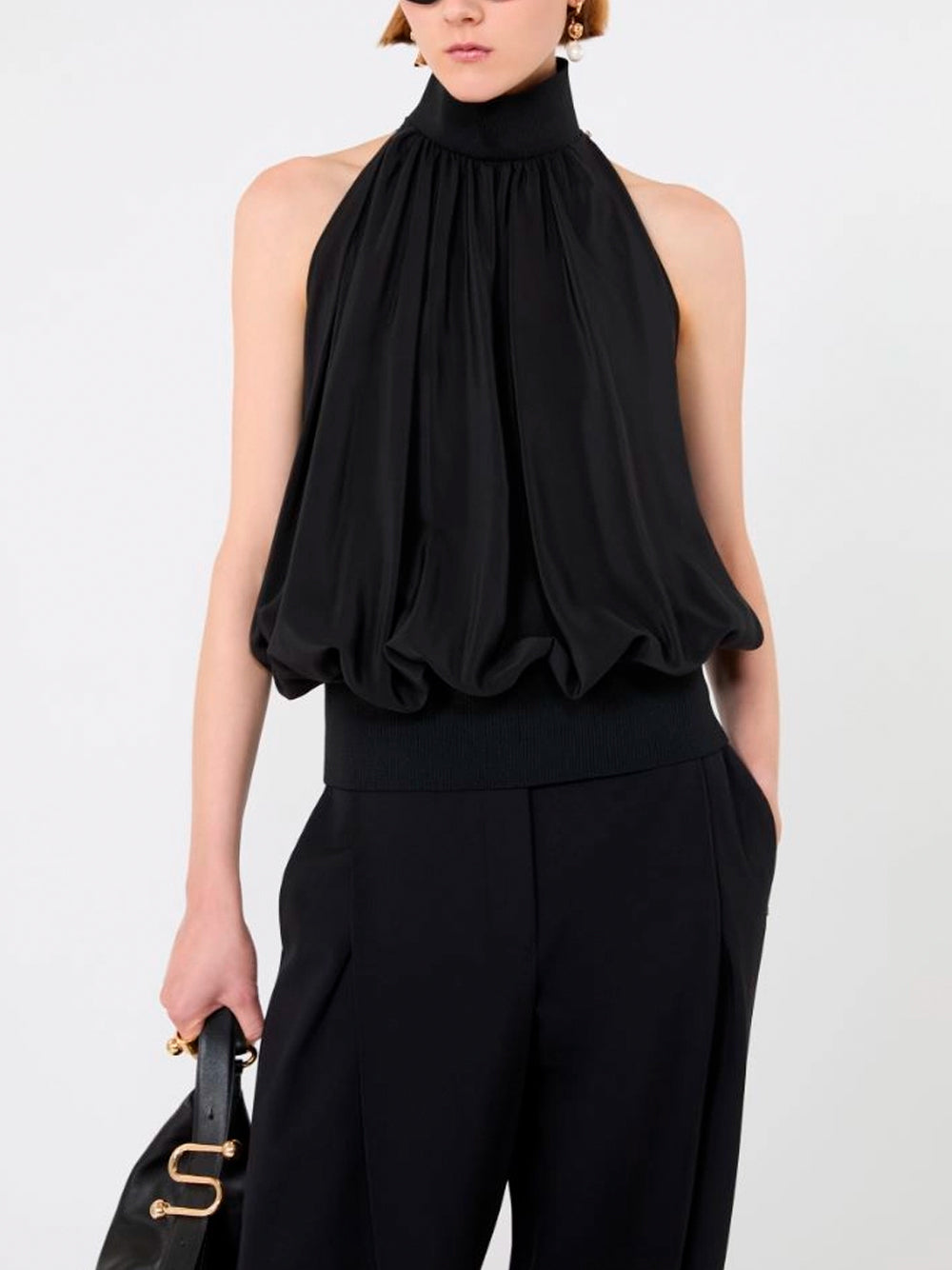 SPORTMAX `Piovra` Top 006 NERO