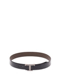 TOD`S T Leather Belt 01L7 GALASSIA+T.MORO