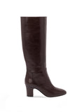 ALBERTA FERRETTI Boot with a tubular shaft and mid-height heel. 0102 MARRONE