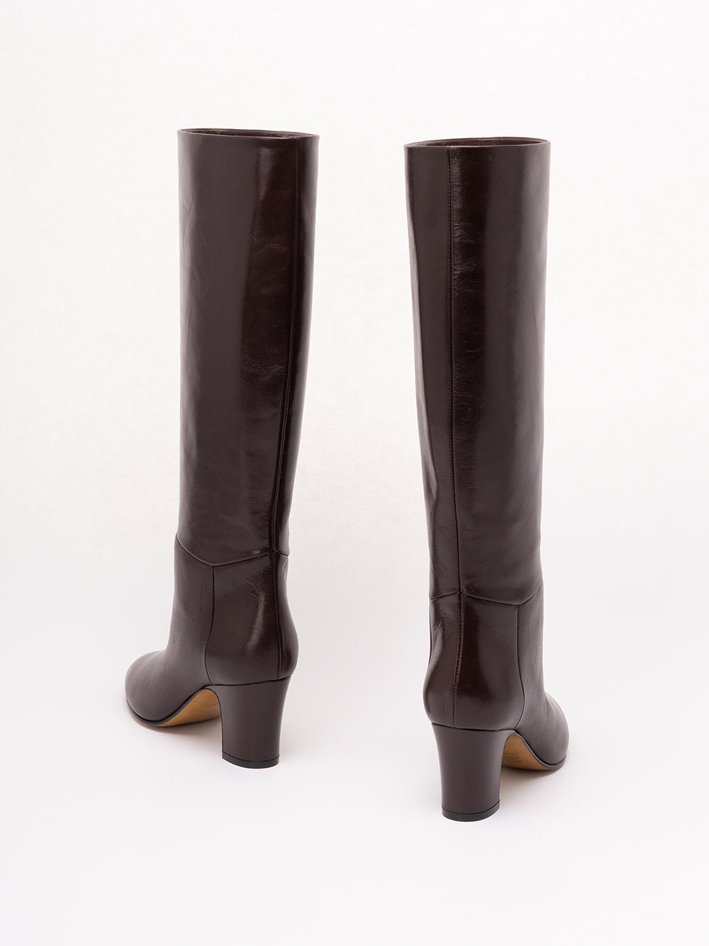 ALBERTA FERRETTI Boot with a tubular shaft and mid-height heel. 0102 MARRONE