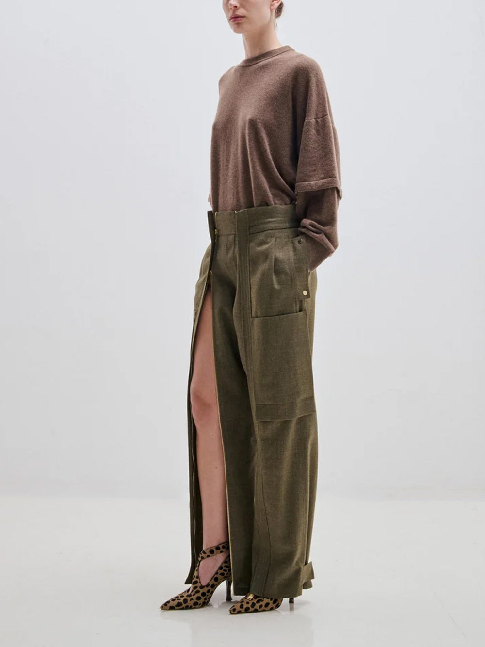 DARKPARK `Troy` Round Neck 0080 BROWN