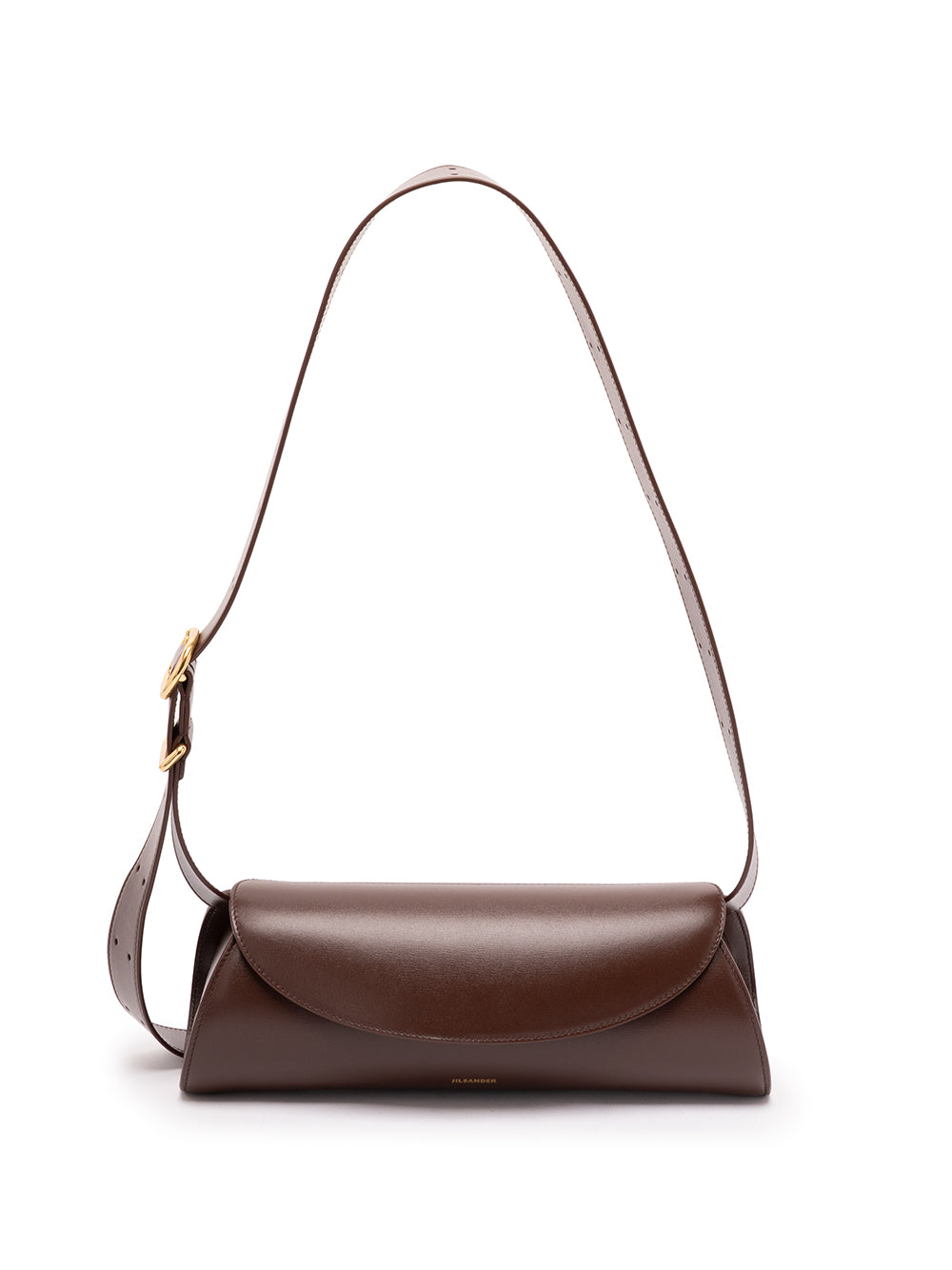 JIL SANDER `Cannolo` Small Bag 205 DARK EARTH
