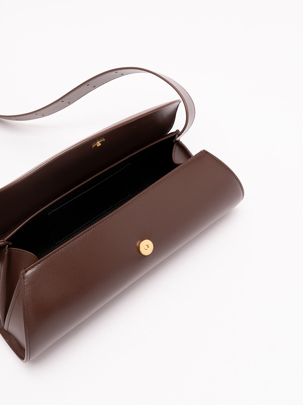 JIL SANDER `Cannolo` Small Bag 205 DARK EARTH