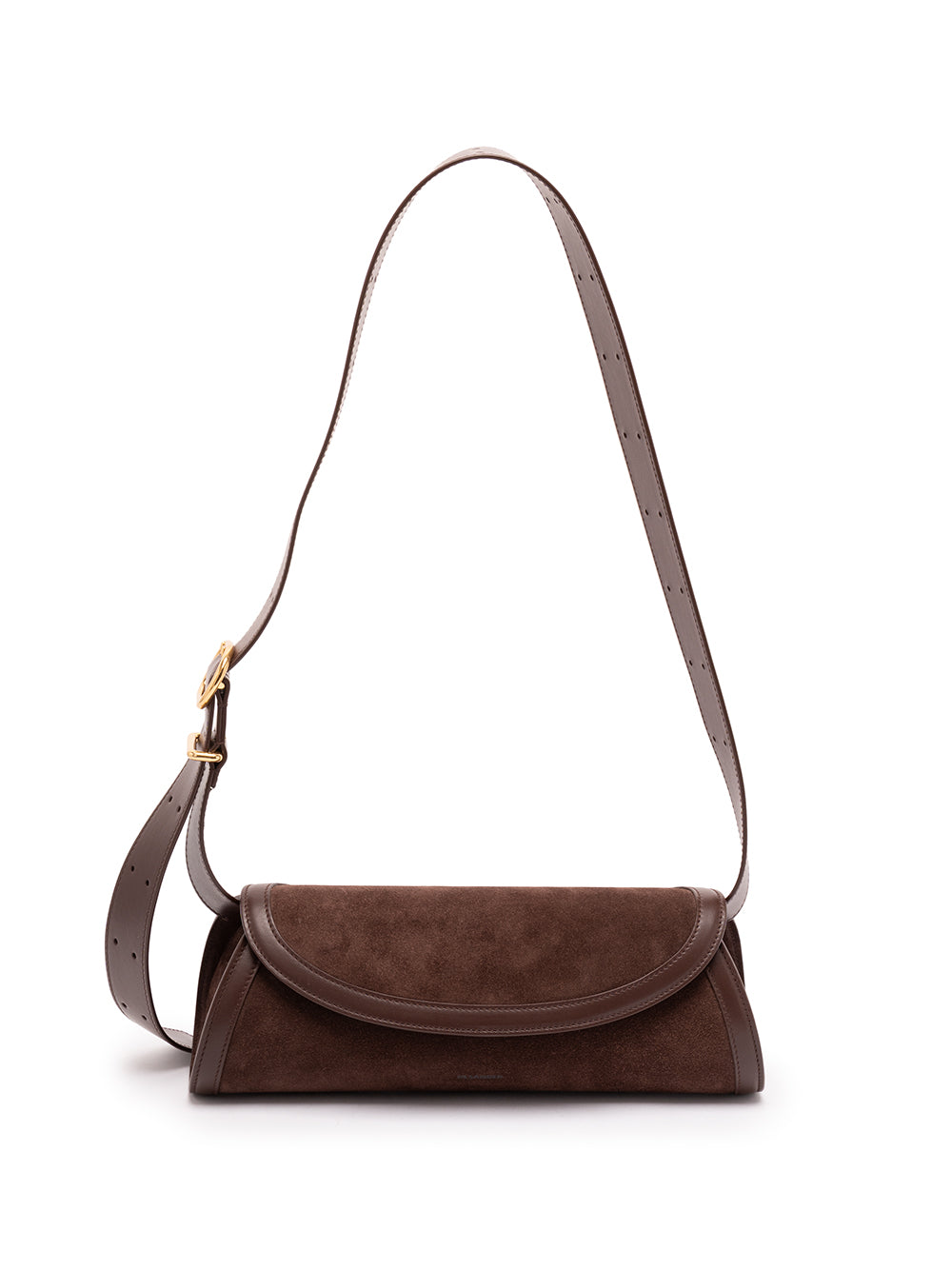 JIL SANDER `Cannolo` Small Bag 601 CHOCOLATE PLUM