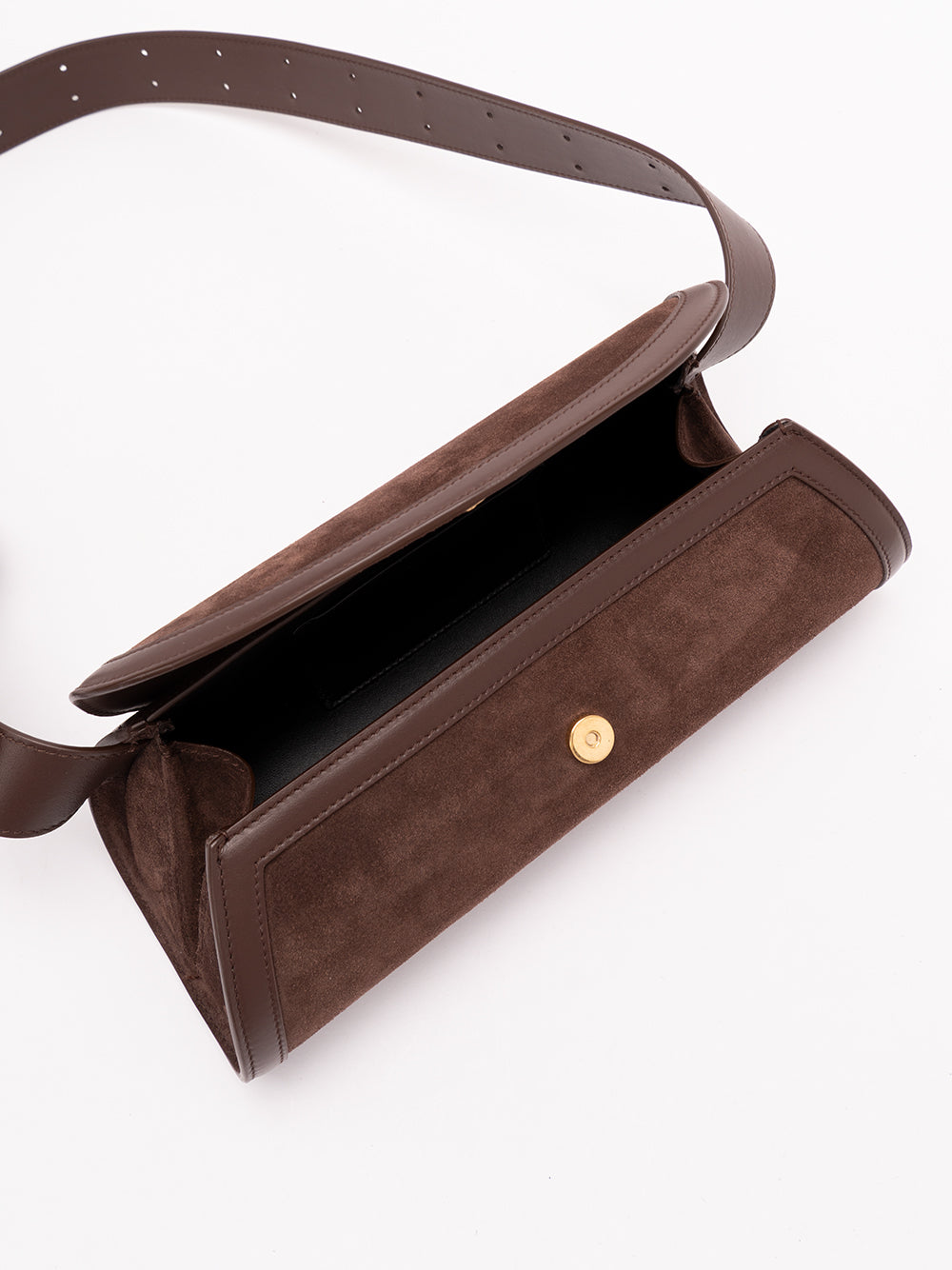 JIL SANDER `Cannolo` Small Bag 601 CHOCOLATE PLUM