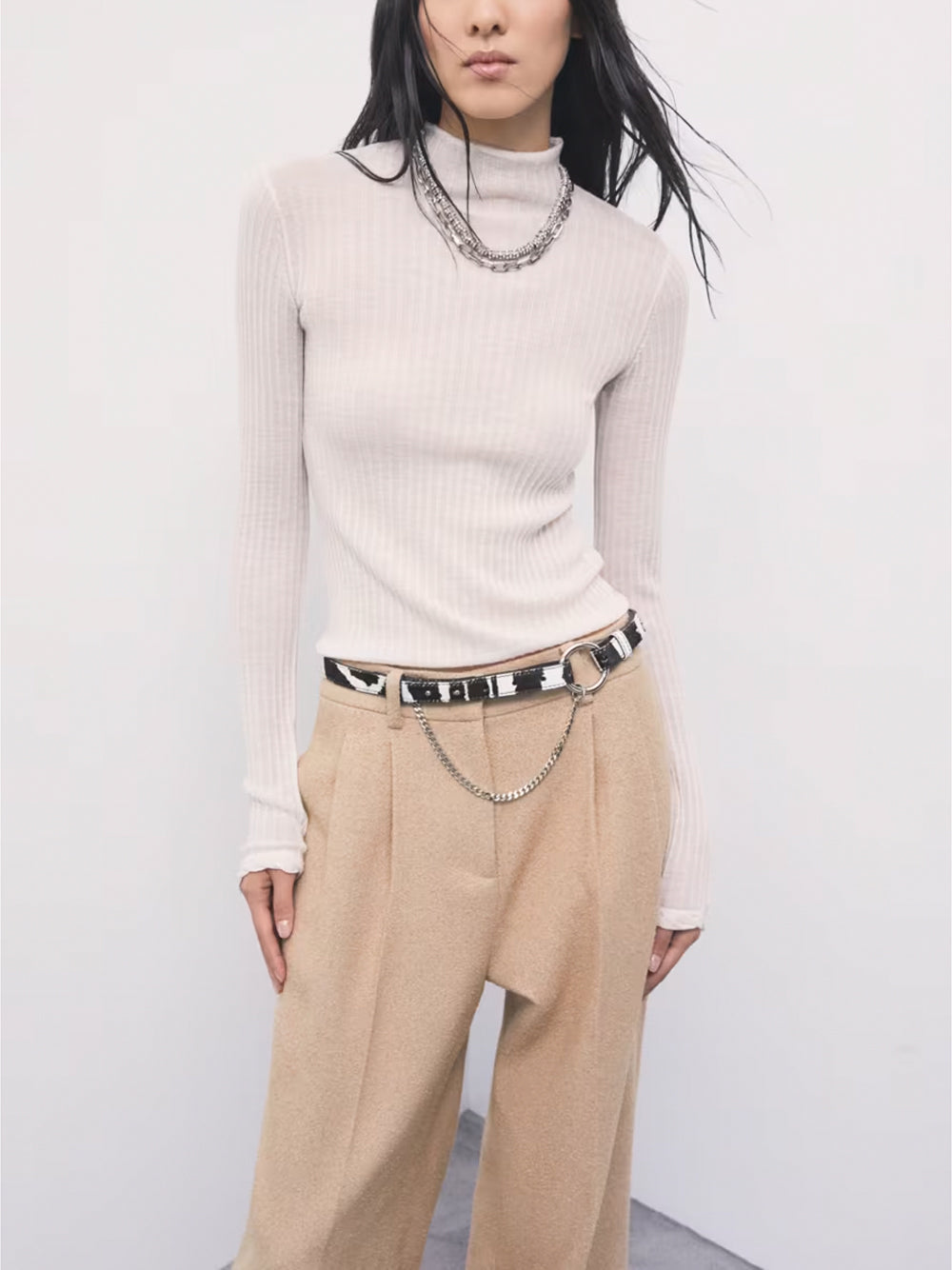 PATRIZIA PEPE Sweater - W405 WOOLY WHITE