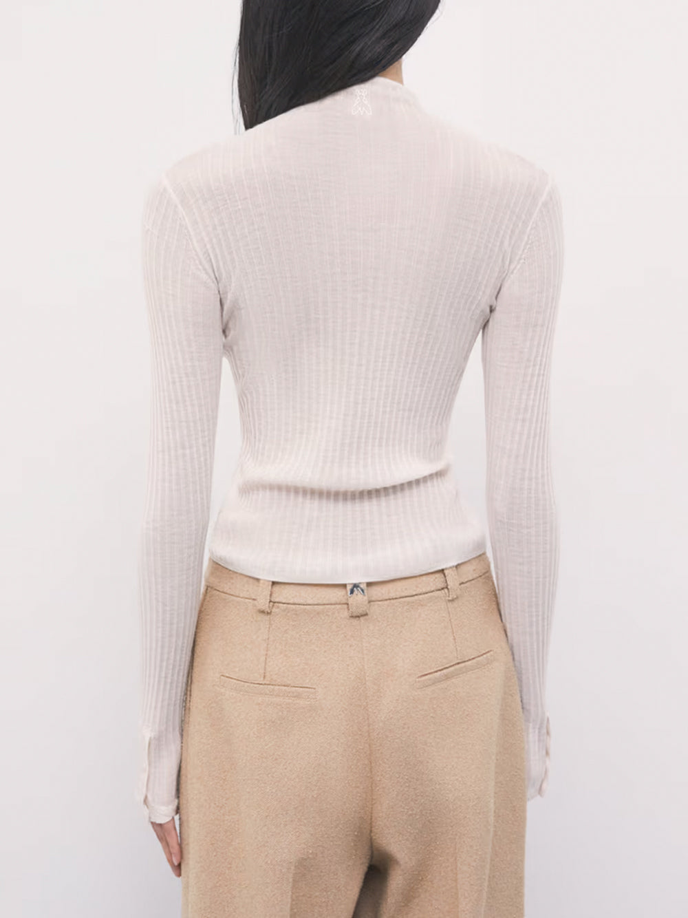 PATRIZIA PEPE Sweater - W405 WOOLY WHITE