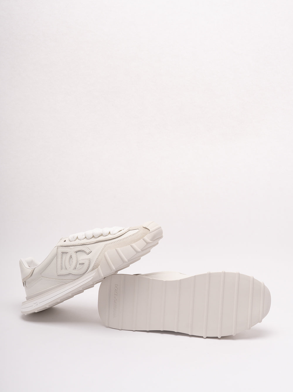 DOLCE & GABBANA `DG Athletic` Sneakers 8L853 BIANCO/GHIACCIO