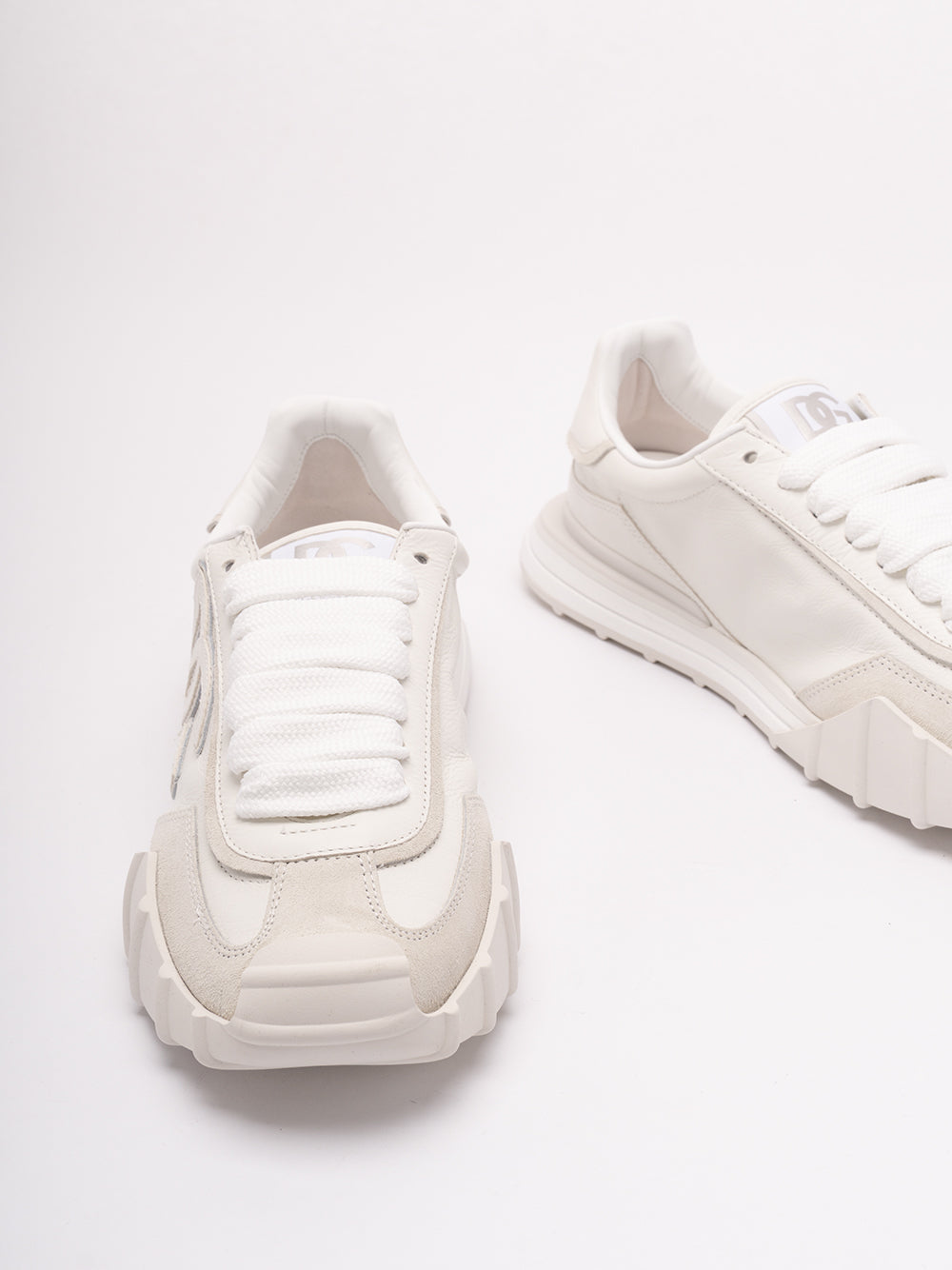 DOLCE & GABBANA `DG Athletic` Sneakers 8L853 BIANCO/GHIACCIO