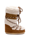 MOON BOOT `Icon Shearling` Boots MA03 WHISKY/OFF WHITE