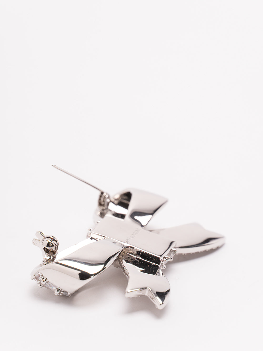 SELF-PORTRAIT Crystal Brooch SILVER