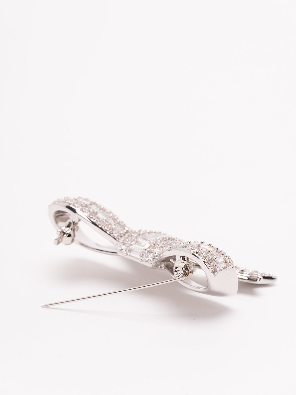 SELF-PORTRAIT Crystal Brooch SILVER