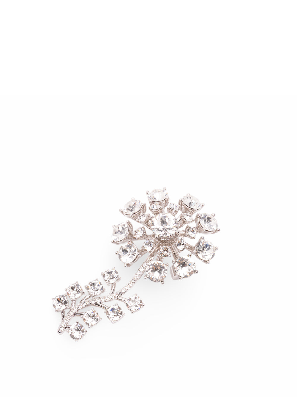 SELF-PORTRAIT Crystal Brooch SILVER