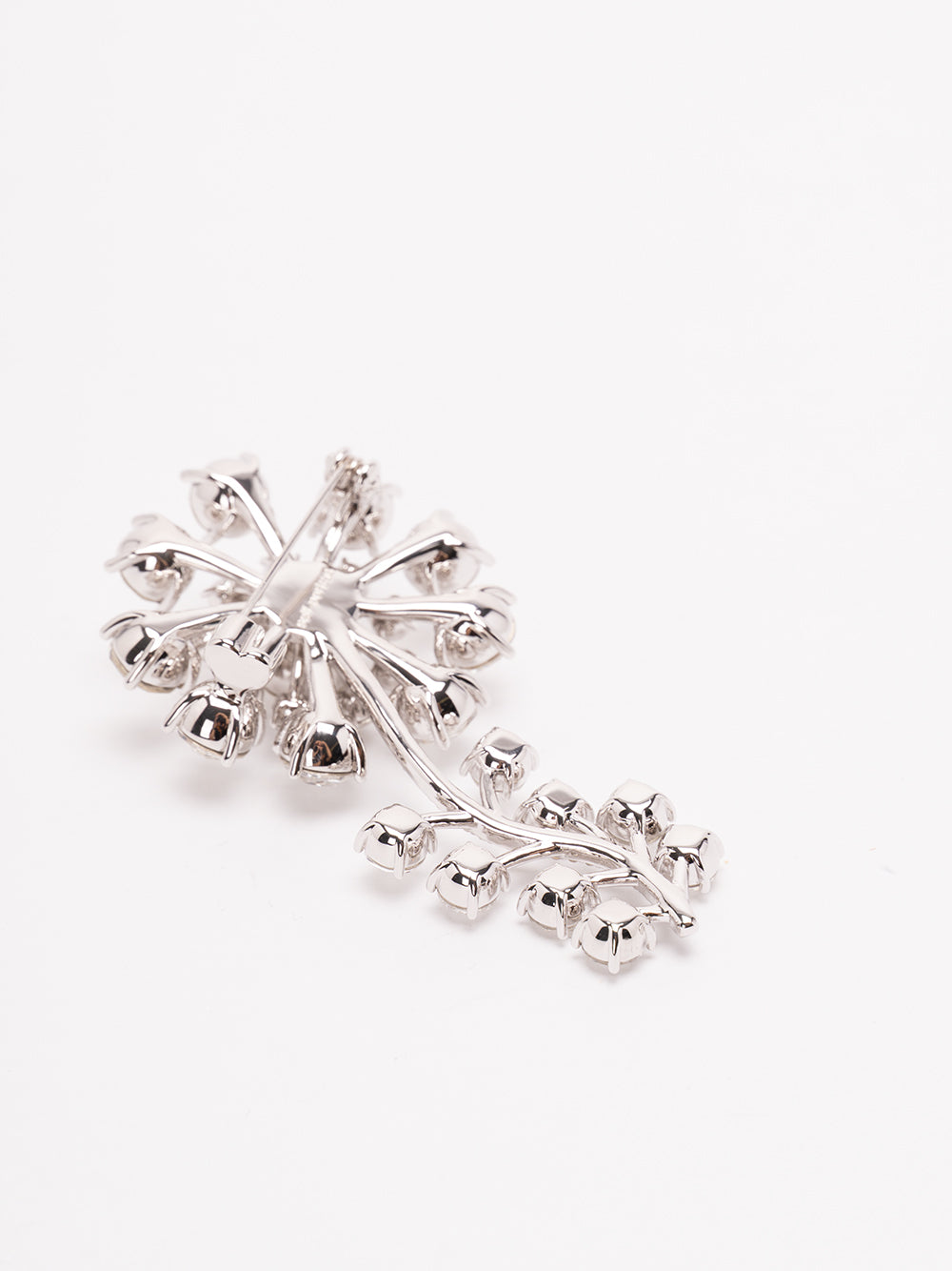 SELF-PORTRAIT Crystal Brooch SILVER