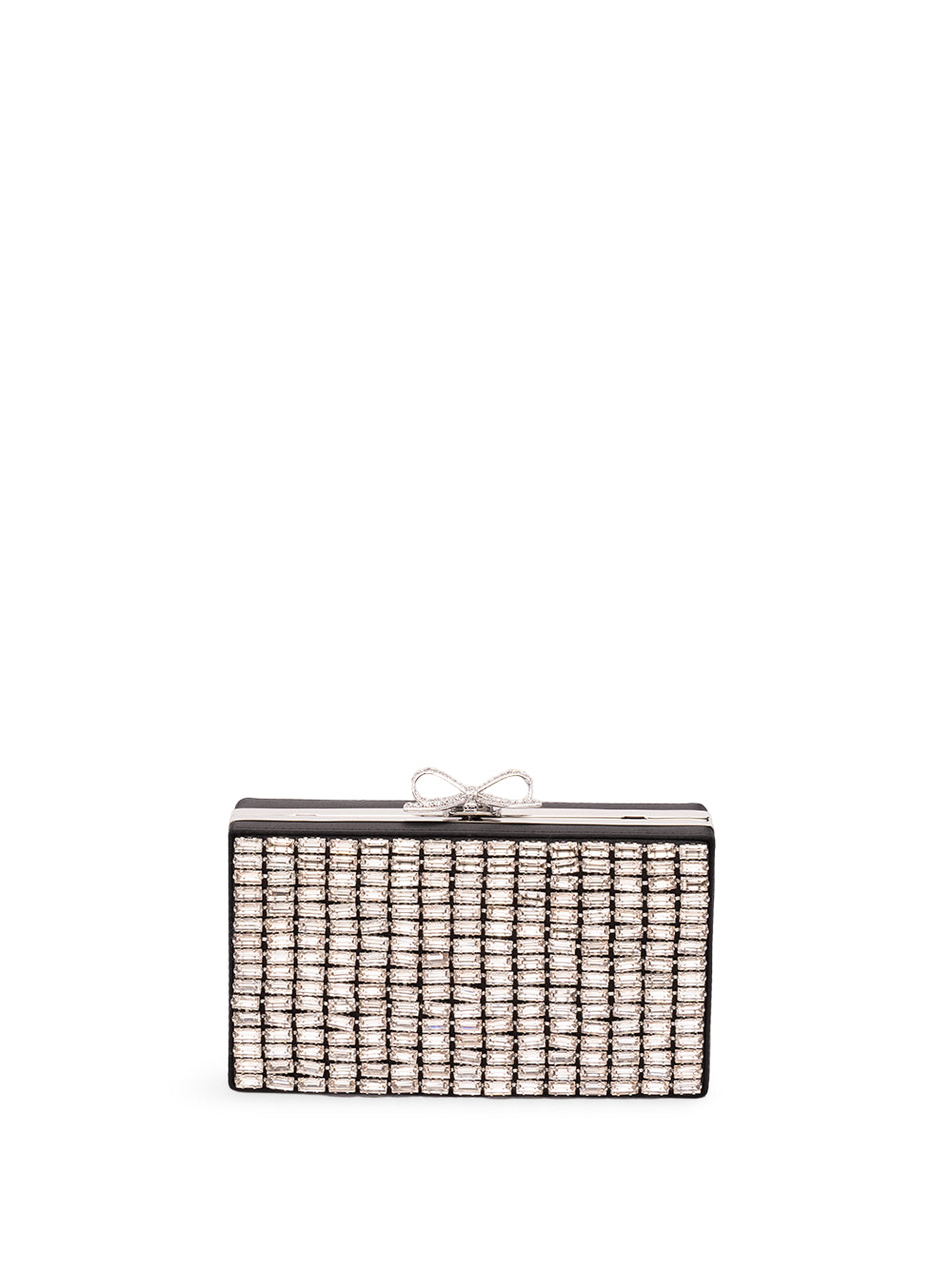 SELF-PORTRAIT Chainmail Clutch Bag SILVER